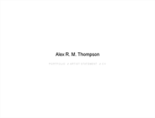 Tablet Screenshot of alexrmthompson.com